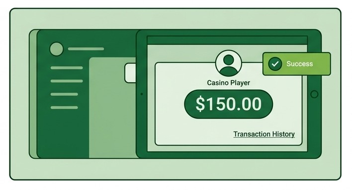 Casino account balance illustration